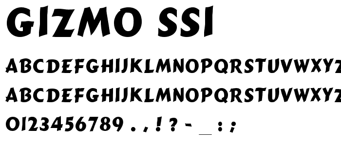 Gizmo SSi font